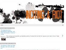 Tablet Screenshot of incitingariot.com